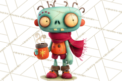 Halloween &amp; Christmas Clipart PNG, Stitched Felt Holiday Product Image 2