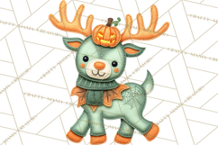Halloween &amp; Christmas Clipart PNG, Stitched Felt Holiday Product Image 5