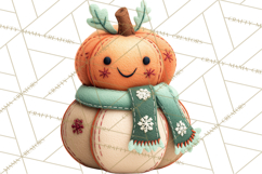 Halloween &amp; Christmas Clipart PNG, Stitched Felt Holiday Product Image 3