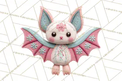 Halloween & Christmas Clipart PNG, Stitched Felt Holiday Product Image 4