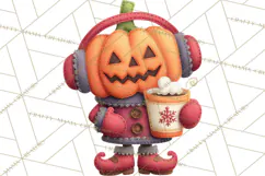 Halloween & Christmas Clipart PNG, Stitched Felt Holiday Product Image 2
