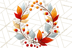Halloween &amp; Christmas Clipart PNG, Stitched Felt Holiday Product Image 3