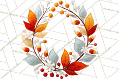 Halloween & Christmas Clipart PNG, Stitched Felt Holiday Product Image 3