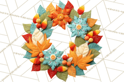 Halloween &amp; Christmas Clipart PNG, Stitched Felt Holiday Product Image 4