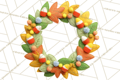 Halloween &amp; Christmas Clipart PNG, Stitched Felt Holiday Product Image 5