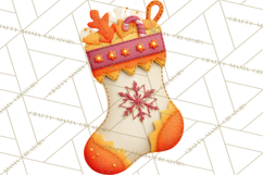 Halloween &amp; Christmas Clipart PNG, Stitched Felt Holiday Product Image 2