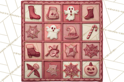 Halloween &amp; Christmas Clipart PNG, Stitched Felt Holiday Product Image 5