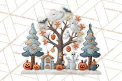 Halloween &amp; Christmas Clipart PNG, Stitched Felt Holiday Product Image 4