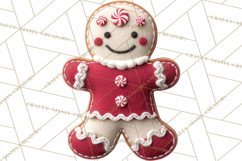 Halloween &amp; Christmas Clipart PNG, Stitched Felt Holiday Product Image 2