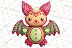 Halloween &amp; Christmas Clipart PNG, Stitched Felt Holiday Product Image 4
