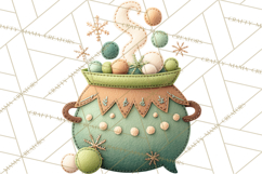 Halloween &amp; Christmas Clipart PNG, Stitched Felt Holiday Product Image 2