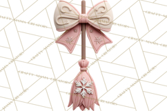 Halloween &amp; Christmas Clipart PNG, Stitched Felt Holiday Product Image 3