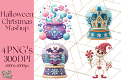 Halloween &amp; Christmas Clipart PNG, Stitched Felt Holiday Product Image 1
