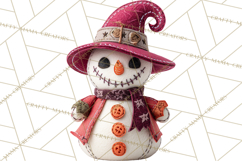 Halloween &amp; Christmas Clipart PNG, Stitched Felt Holiday Product Image 5