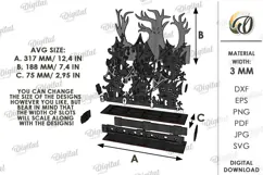 Halloween Haunted Village Stand Laser Cut. Halloween SVG Product Image 2