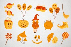 Halloween clipart bundle SVG, 45 elements EPS, DXF, PNG, JPG Product Image 2