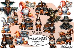 Halloween Clipart, watercolor clipart Product Image 1