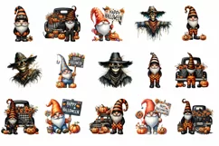 Halloween Clipart, watercolor clipart Product Image 2