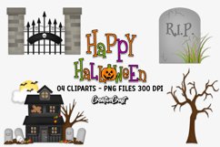 Halloween Clipart, halloween graphic design, illustrations Product Image 1