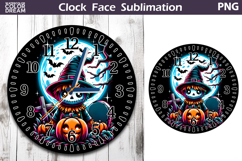 Scarecrow Clock Face | Halloween Clock Design Product Image 1