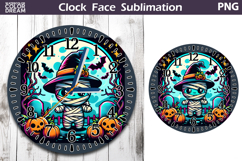 Cute Mummy Clock Face | Halloween Clock Design Product Image 1