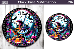 Cute Bat Clock Face | Halloween Clock Design Product Image 1
