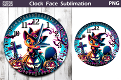 Cute Bat Clock Face | Halloween Clock Design Product Image 1