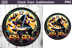 Cute Bat Clock Face | Halloween Clock Design Product Image 1