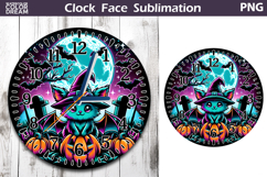 Cute Bat Clock Face | Halloween Clock Design Product Image 1
