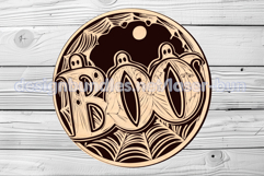 Halloween coasters engraving laser cut. SVG PDF AI files Product Image 1