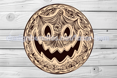 Halloween coaster engraving laser cut. SVG PDF AI files Product Image 1