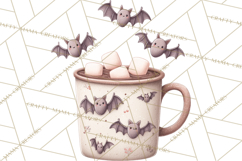 Halloween Coffee Cups Clipart PNG, Spooky Drink Mugs Product Image 5