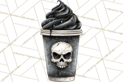 Halloween Coffee Cups Clipart PNG, Spooky Drink Mugs Product Image 2