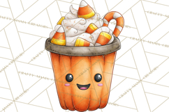 Halloween Coffee Cups Clipart PNG, Spooky Drink Mugs Product Image 2