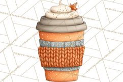 Halloween Coffee Cups Clipart PNG, Spooky Drink Mugs Product Image 3