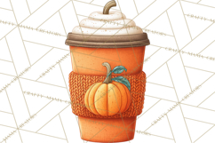 Halloween Coffee Cups Clipart PNG, Spooky Drink Mugs Product Image 5