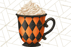 Halloween Coffee Cups Clipart PNG, Spooky Drink Mugs Product Image 2