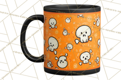 Halloween Coffee Cups Clipart PNG, Spooky Drink Mugs Product Image 2