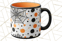 Halloween Coffee Cups Clipart PNG, Spooky Drink Mugs Product Image 4