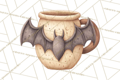 Halloween Coffee Cups Clipart PNG, Spooky Drink Mugs Product Image 5