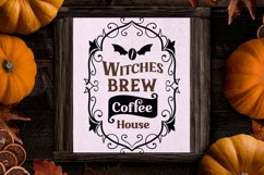 halloween coffee farmhouse svg colored