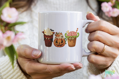 Halloween Coffee Latte Clipart Bundle Product Image 4