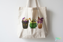 Halloween Coffee Latte Clipart Bundle Product Image 2