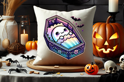 halloween coffin ghost png, sleeping ghost clipart, gothic halloween sublimation, cute ghost in coffin png, halloween sublimation clipart, kawaii halloween ghost design, cozy spooky ghost png, halloween coffin clipart, creepy cute ghost design, haunted ha