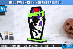 Halloween Coffin Stand Laser Cut | Halloween Decorations Product Image 1