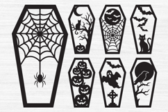 Halloween Coffins SVG,Halloween Laser Cut File Product Image 2