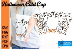 Halloween Cold Cup 24 oz Design | Halloween Cup SVG Design Product Image 1