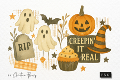 Creepin It Real Halloween Collage PNG | Halloween PNG Product Image 4