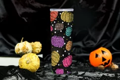 Fall Tumbler Colorful Glitter Pumpkins 20oz Design Product Image 3