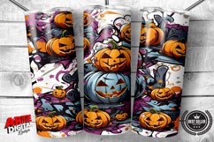 20 Oz Pumpkin Halloween Tumbler Wrap Product Image 1